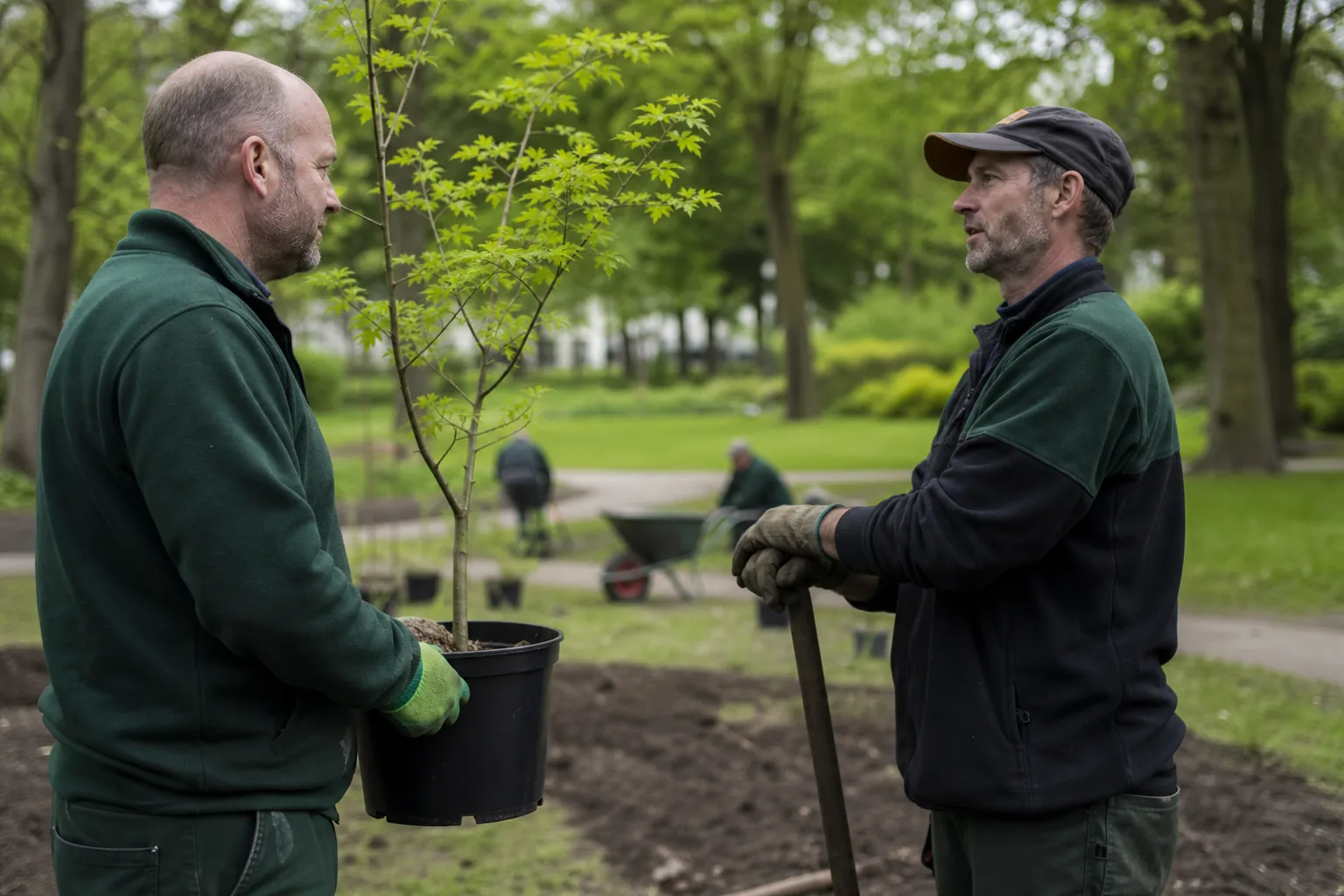 Groenwerk in de Nederlandse buitenruimte. Beeld bij het artikel: Moet een tuincentrum het plantenpaspoort bewaren en meegeven als het planten doorverkoopt?
